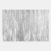 Feuille De Papier Cadeau Glam Aqua Sparkle Stripes (Devant 2)