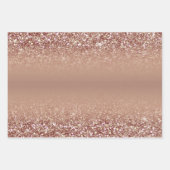 Feuille De Papier Cadeau Glam Brown Parties scintillant couleur dégradé A27 (Devant 2)