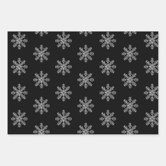 Feuille De Papier Cadeau Glam Christmas Père Noël Sleigh Snowflake Dot Part (Devant 2)