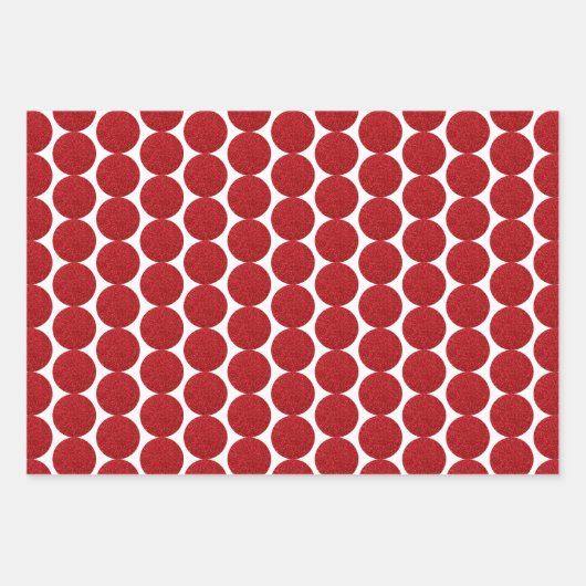 Feuille De Papier Cadeau Glam Christmas Père Noël Sleigh Snowflake Dot Part (Devant 3)