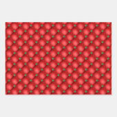 Feuille De Papier Cadeau Glam Emerald Green Red Pattern Assortment (Devant)