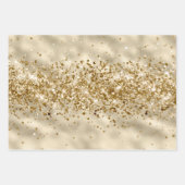 Feuille De Papier Cadeau Glam Girly Gold Glitzy Parties scintillant Sparkle (Devant)