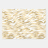 Feuille De Papier Cadeau Glam Gold Black Posters de animaux (Devant 2)
