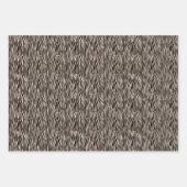 Feuille De Papier Cadeau Glam Gold Empreinte de léopard (Devant 2)