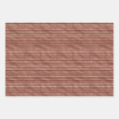 Feuille De Papier Cadeau Glam Gold Red Stripes Peace Love (Devant 2)