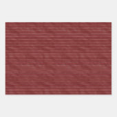 Feuille De Papier Cadeau Glam Gold Red Stripes Peace Love (Devant)