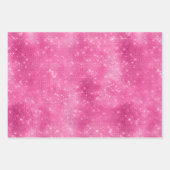 Feuille De Papier Cadeau Glam rose étincelle Unicorne Anniversaire (Devant 3)