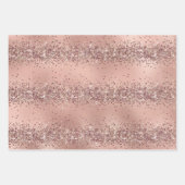 Feuille De Papier Cadeau Glam Rose Parties scintillant d'or Leopard (Devant)