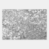 Feuille De Papier Cadeau Glamorous Black & Silver Sparkling Patterns (Devant 2)