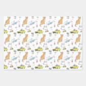 Feuille De Papier Cadeau Glamour Couronne de soirée Cocktail Rétro Milieu d (Devant 3)