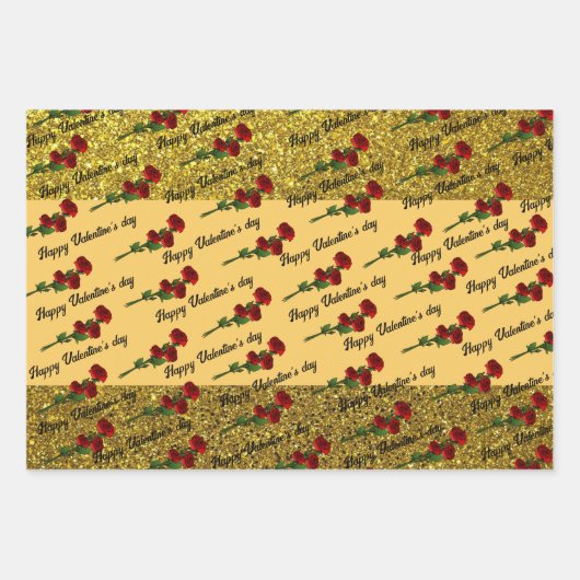 Feuille De Papier Cadeau glitter  (Devant)