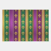 Feuille De Papier Cadeau Glitter Mardi Gras  (Devant 3)