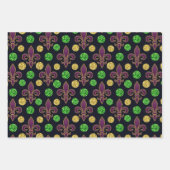 Feuille De Papier Cadeau Glitter Mardi Gras  (Devant 2)