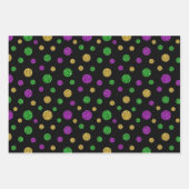 Feuille De Papier Cadeau Glitter Mardi Gras  (Devant)