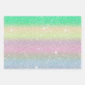 Feuille De Papier Cadeau Glitterie et Starry cadeau mignon 1 (Devant 2)