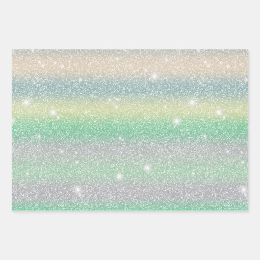 Feuille De Papier Cadeau Glitterie et Starry cadeau mignon 1 (Devant)