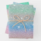 Feuille De Papier Cadeau Glitterie et Starry cadeau mignon 2 (En situation)