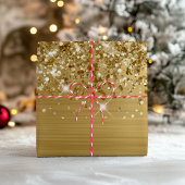 Feuille De Papier Cadeau Glitterie or Glam
