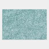 Feuille De Papier Cadeau Glitzy Glam Red Gold Green Parties scintillant (Devant 3)