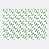 Feuille De Papier Cadeau Glossy Kids Fun Christmas Pickle motif (Devant 3)