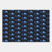 Feuille De Papier Cadeau Glowing infinity with blue rose (Devant 3)