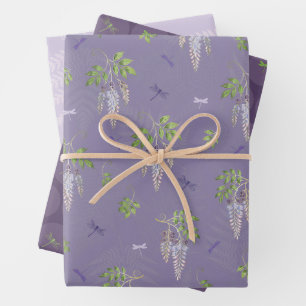 Feuille De Papier Cadeau Glycine