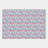 Feuille De Papier Cadeau Gnome de Noël mignonne (Devant)