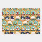 Feuille De Papier Cadeau Gnome//Gingerbread House// (Devant 3)