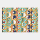 Feuille De Papier Cadeau Gnome//Gingerbread House// (Devant)