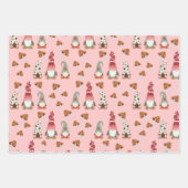 Feuille De Papier Cadeau Gnome Joyeux Petit Noël (Devant 3)
