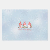 Feuille De Papier Cadeau Gnome scandinave pour Noël des Fêtes (Devant 2)