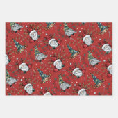 Feuille De Papier Cadeau Gnomes de Noël fantasques (Devant)