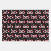 Feuille De Papier Cadeau Gnomes de Saint-Valentin roses (Devant 2)