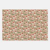 Feuille De Papier Cadeau Gnomes et champignons Vacances boisées (Devant 3)