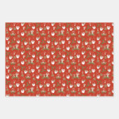 Feuille De Papier Cadeau Gnomes et champignons Vacances boisées (Devant 2)