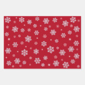 Feuille De Papier Cadeau Gnomes mignonnes Snowflakes Floral Wreath Nom pers (Devant 2)