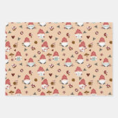 Feuille De Papier Cadeau Gnomies nordiques de Noël (Devant 3)