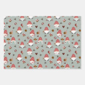 Feuille De Papier Cadeau Gnomies nordiques de Noël (Devant 2)