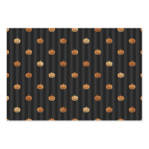 Gold Black Halloween Spider Citrouille et Motif de