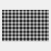 Feuille De Papier Cadeau Gold Bronze Silver Buffalo Plaid Holiday (Devant 3)