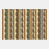 Feuille De Papier Cadeau Gold Brown léopards animaux (Devant 2)