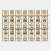 Feuille De Papier Cadeau Gold Class of 2026 Customized Graduation (Devant 3)