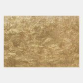 Feuille De Papier Cadeau Gold Faux Foil (Devant 3)