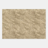 Feuille De Papier Cadeau Gold Glam Glitzy Parties scintillant Leopard Zebra (Devant 2)