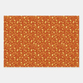 Feuille De Papier Cadeau Gold Holly (Devant 3)