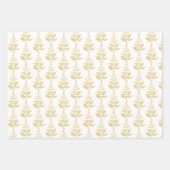 Feuille De Papier Cadeau Gold Noël (Devant 3)