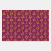 Feuille De Papier Cadeau Gold Noël (Devant 2)