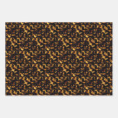 Feuille De Papier Cadeau Gold original et Brown Tortoiseshell Rep sans cout (Devant)