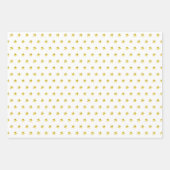 Feuille De Papier Cadeau Gold star motif métallique élégant chic (Devant 2)