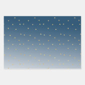 Feuille De Papier Cadeau Gold Stars (Devant 2)